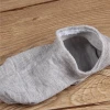 Summer thin short socks for men, solid color boat socks, shallow-mouthed black, white and gray lining invisible socks, casual men's socks Specification image